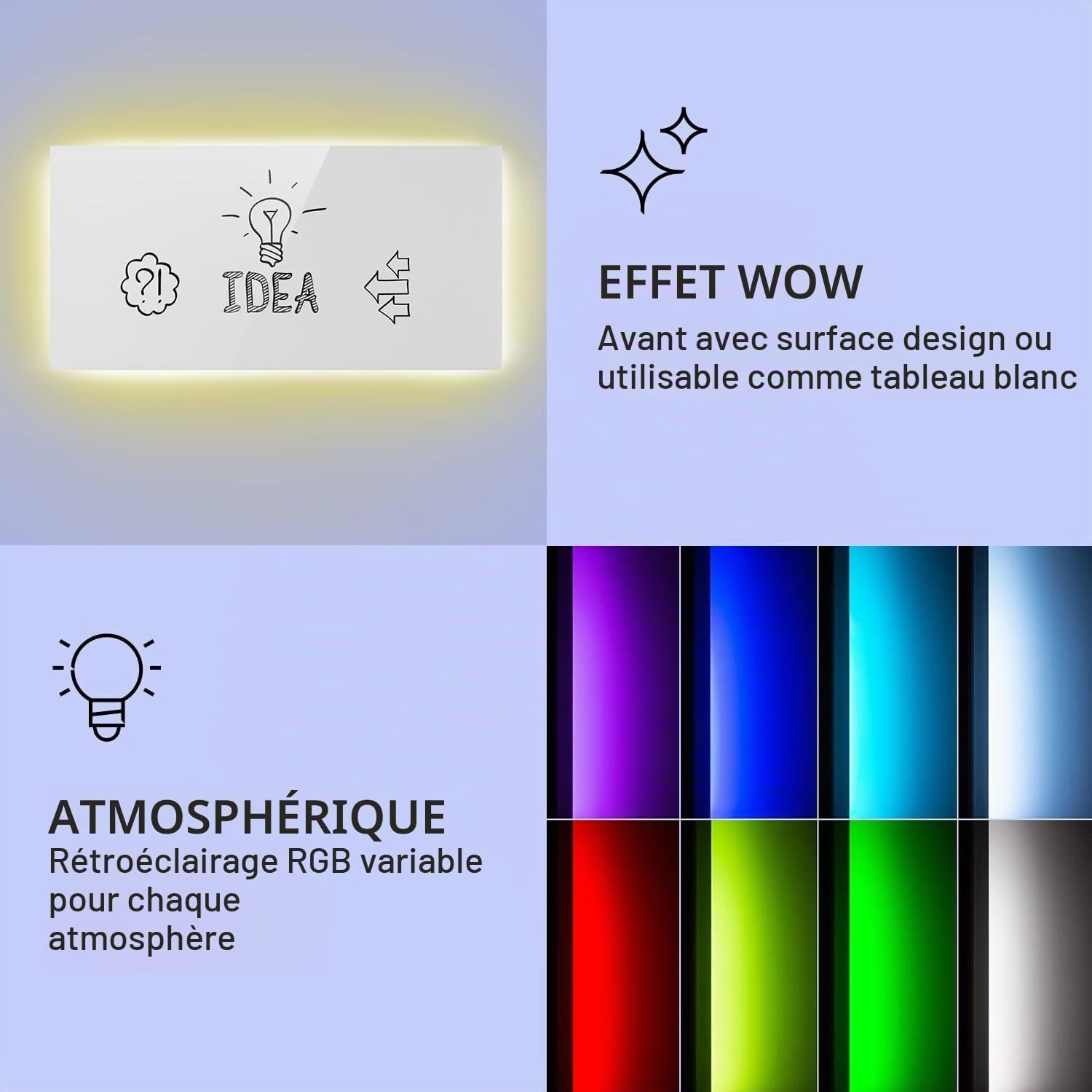 Thumbnail 2 de Klarstein HTR10-MojaveS1000W infrarood wandverwarming, 1000 W, wifi, IP44