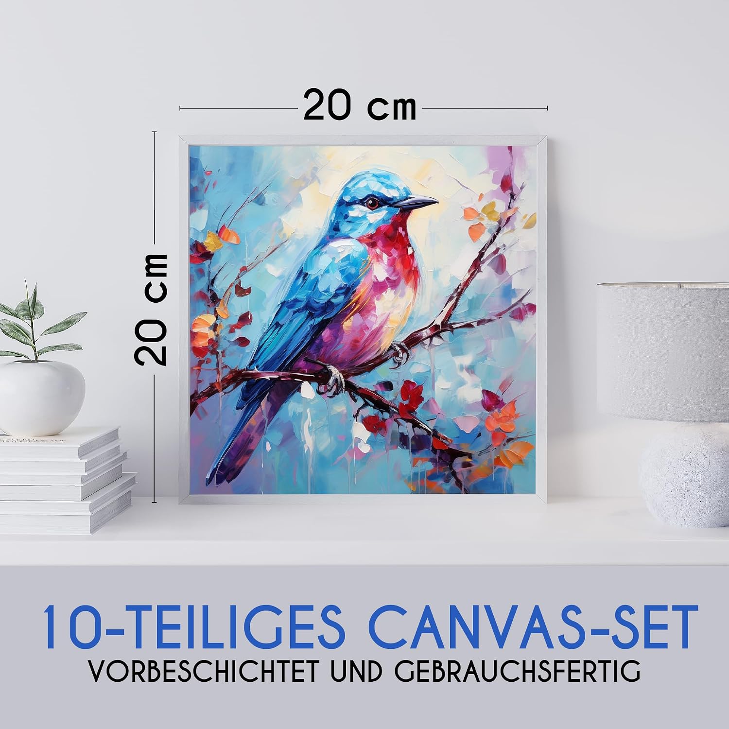 Detalle 2 de Zenacolor Canvas Set 10 Stück 20x20 cm