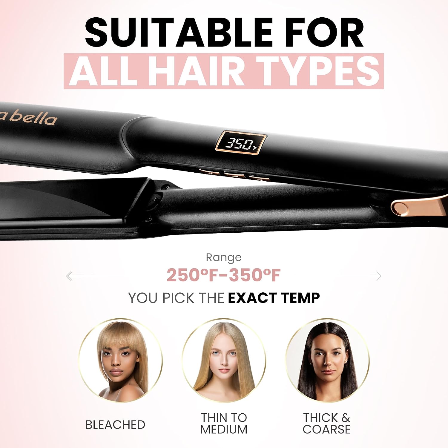 Detalle 1 de Ella Bella Ceramic Flat Iron