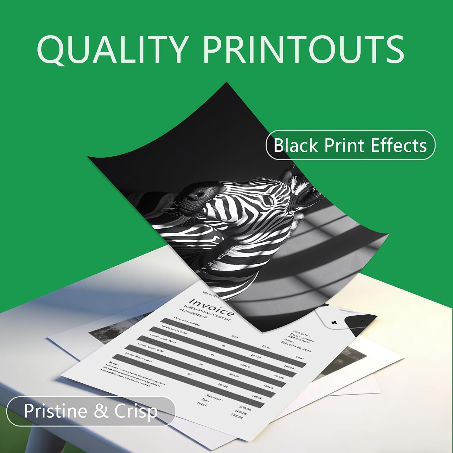 Detalle 2 de YATUNINK 67XL Black Ink Cartridge, 600-Page Yield for DeskJet and ENVY