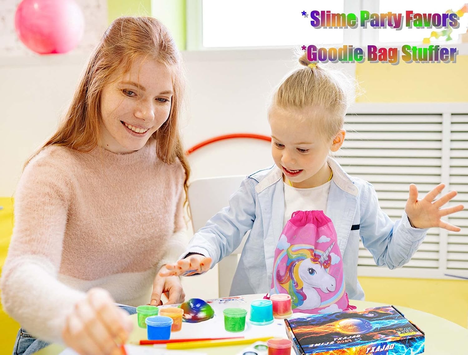 Thumbnail 1 de Galaxy Slime 24-Pack Mini Slime Party Favors
