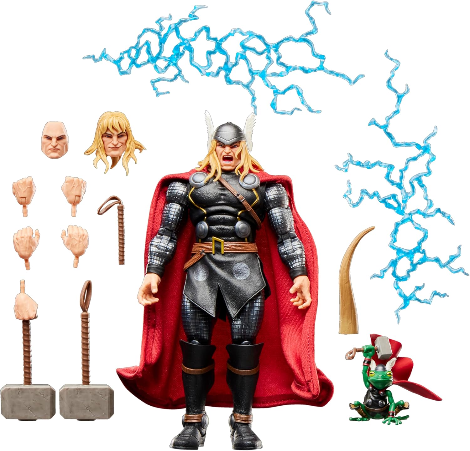 Detalle de Marvel Legends Maximum G2067 Thor – figurka Deluxe 15 cm z 14 akcesoriami