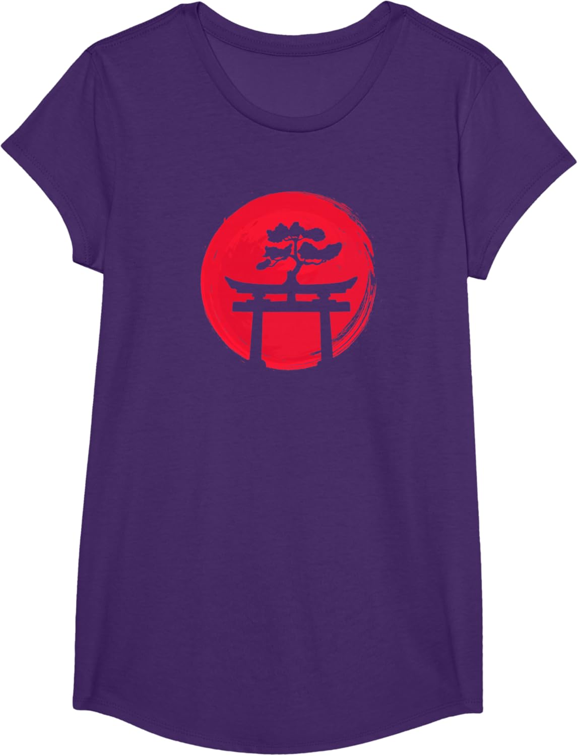 Thumbnail 2 de Maglietta Design Giapponese Bonsai Rosso