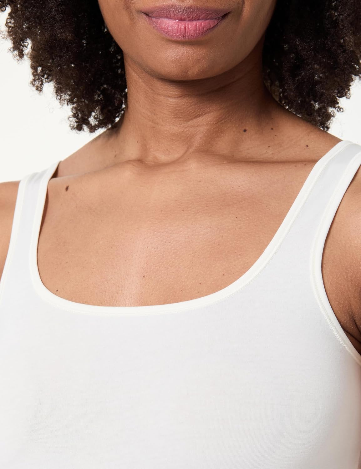Detalle de HUGO Damen Twin Vest 10272521 01 Vest – hochwertige Baumwollmischung
