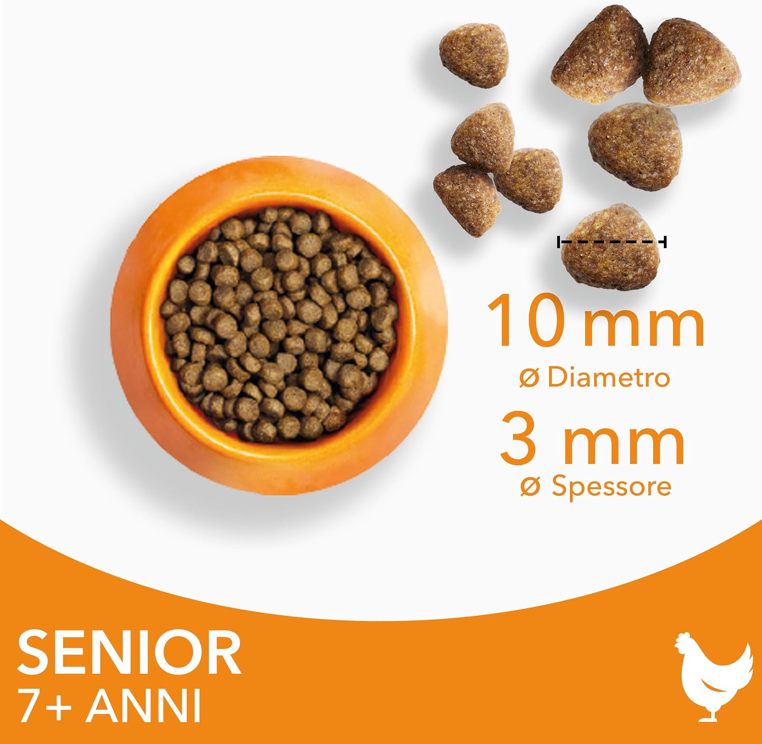 Detalle 2 de IAMS Senior 7+ secco gatti da 3 kg
