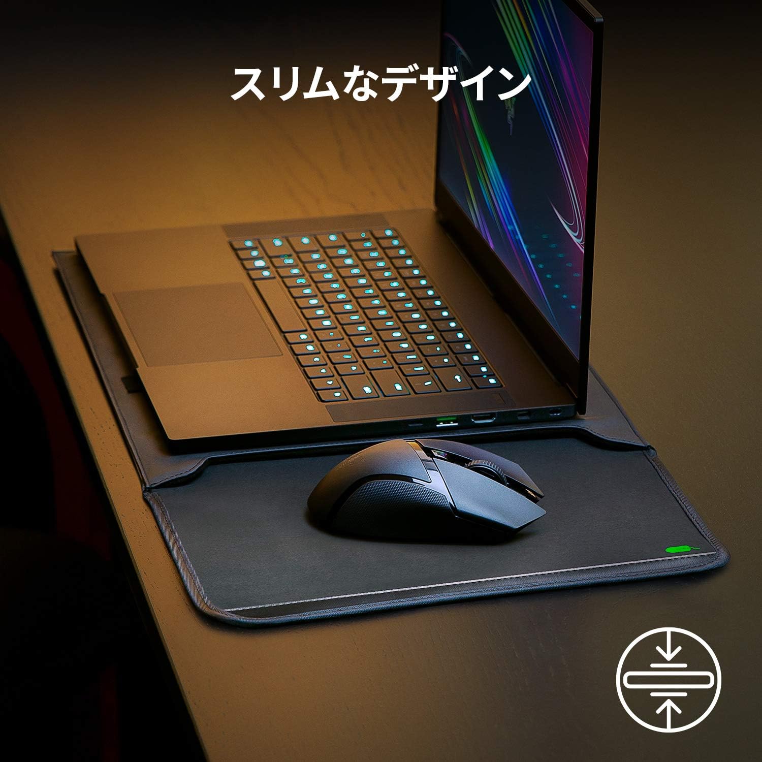 Thumbnail 6 de Razer Protective Sleeve V2 RC21-01570100-R3M1 13.3インチノートPCスリーブ 防水加工PVCキャンバス・内側マウスパッド付き