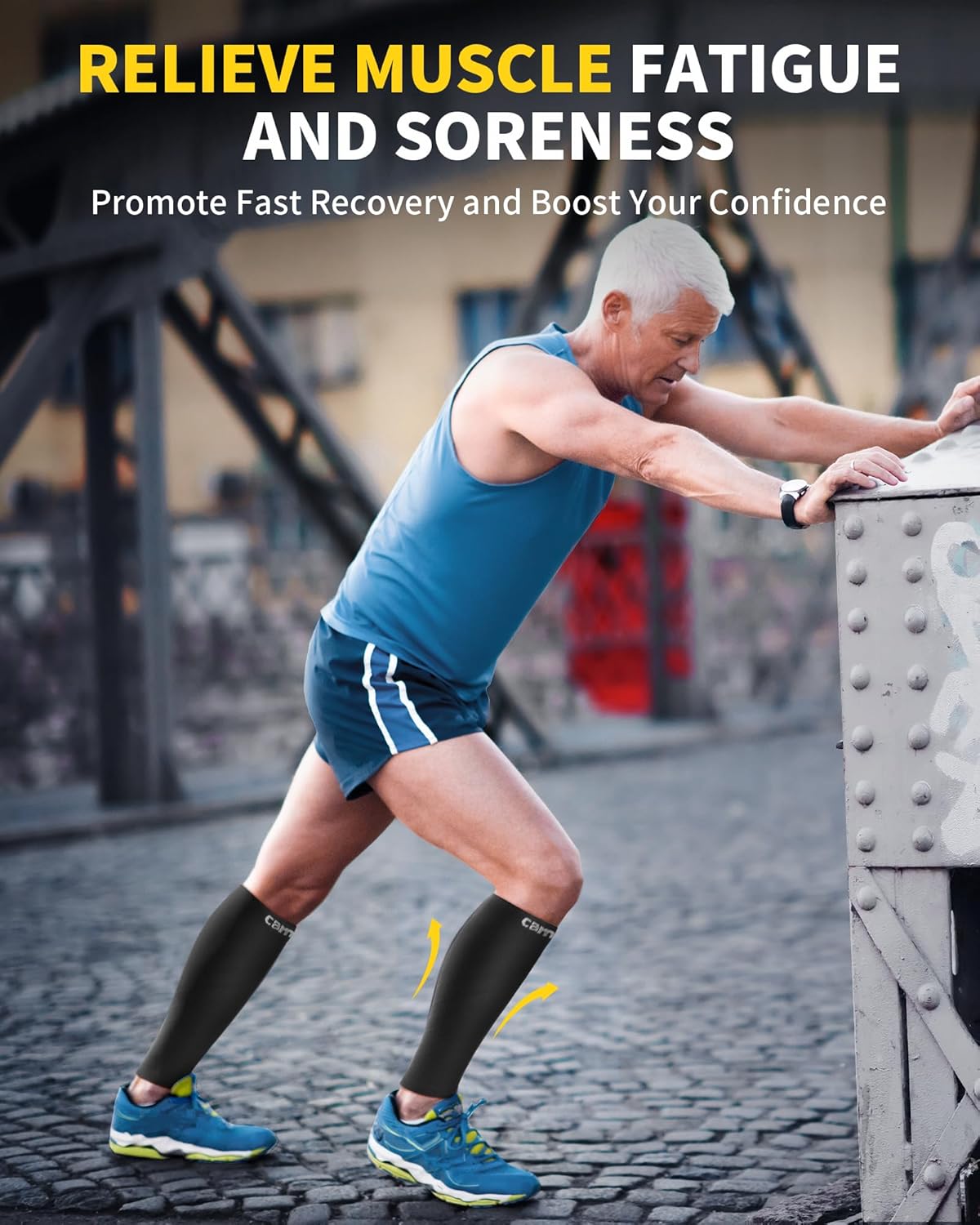 Thumbnail 5 de Cambivo Calf Compression Sleeves 2 Pairs