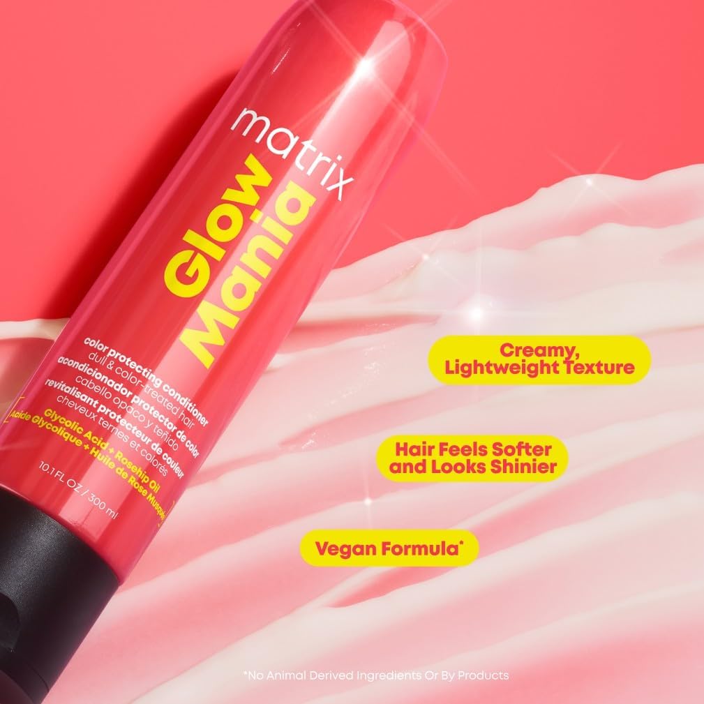 Thumbnail 1 de Matrix Total Results Glow Mania Colour Protecting Conditioner with Glycolic Acid & Rosehip Oil