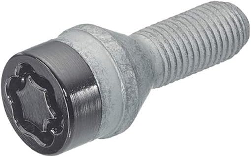McGard Felgenschlossbolzen M14x1.25 schwarz – Kegelbund, Länge 27,3 mm (17 mm Kopf)