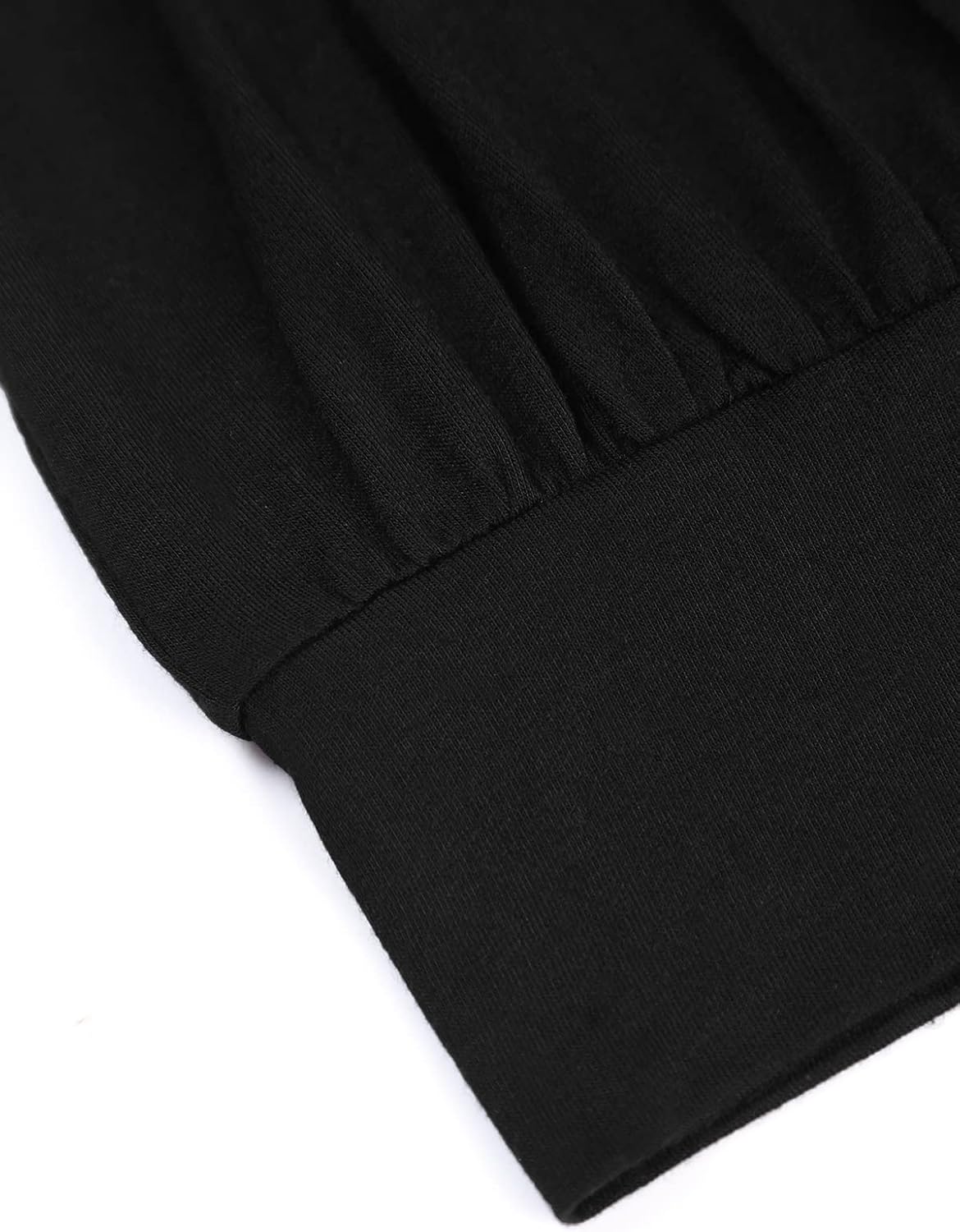 Detalle 2 de DJT Damen T-Shirt mit Rundhalsausschnitt, plissierter Vorderseite & Print – Kurzarm Sommeroberteil