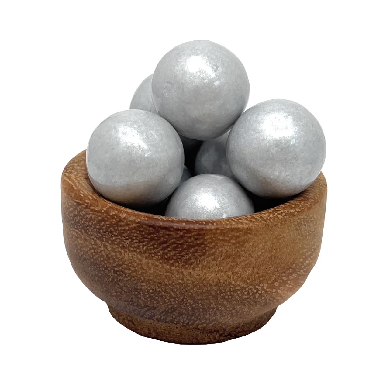 Detalle 2 de YANKEETRADERS Silver Fruit-Flavored Gumballs, 1-Inch, 2 Pounds