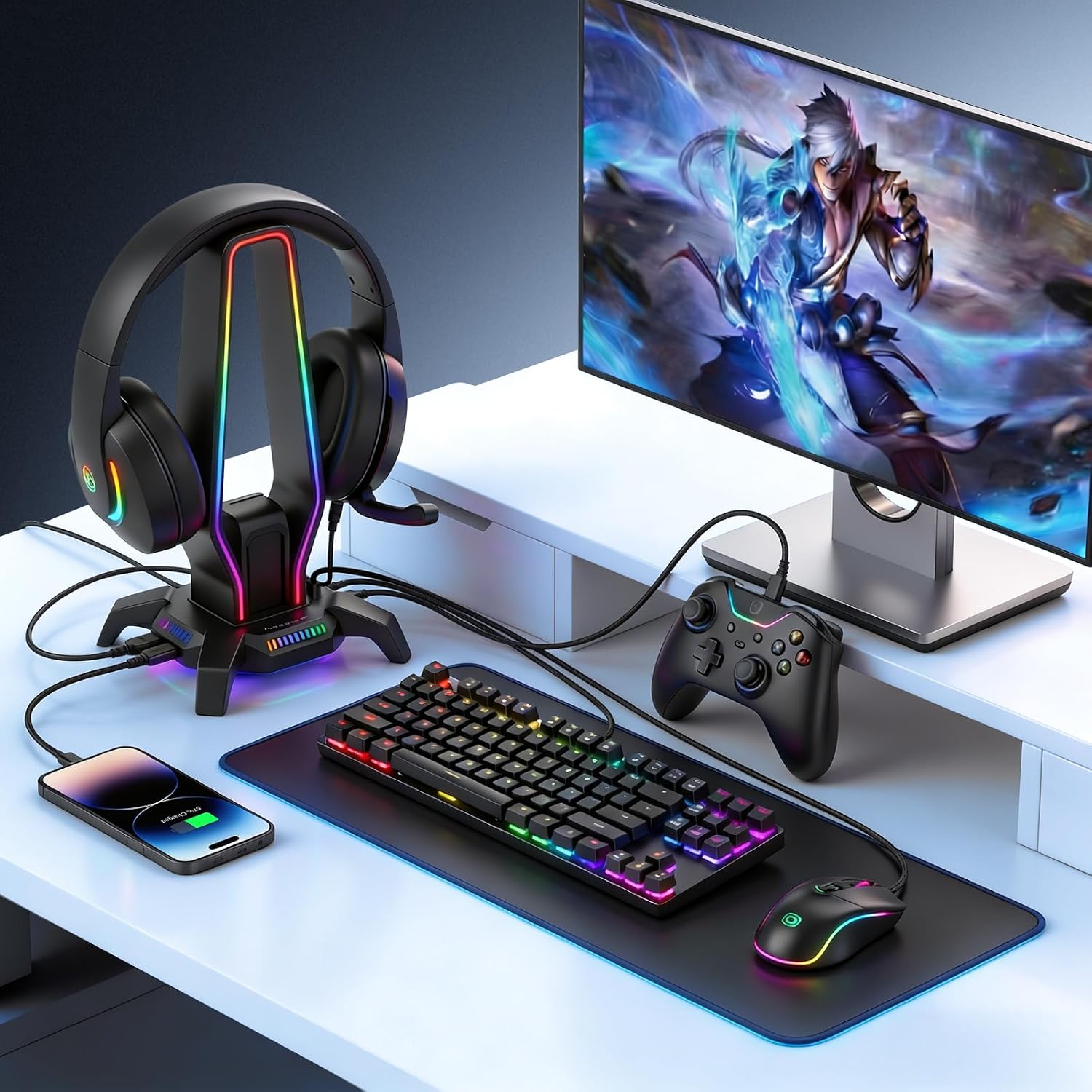 Detalle 2 de MARVO Headphone Stand