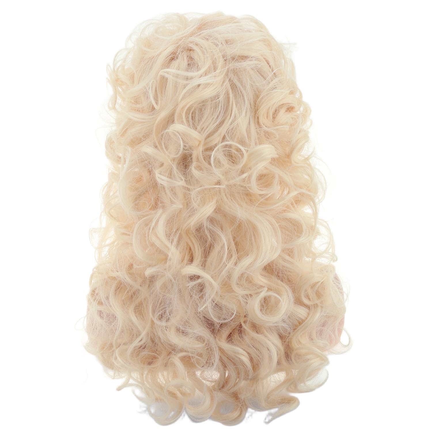 Thumbnail 6 de MAGQOO 80s Long Curly Blonde Cosplay Wig with Bangs, Heat-Resistant Fiber
