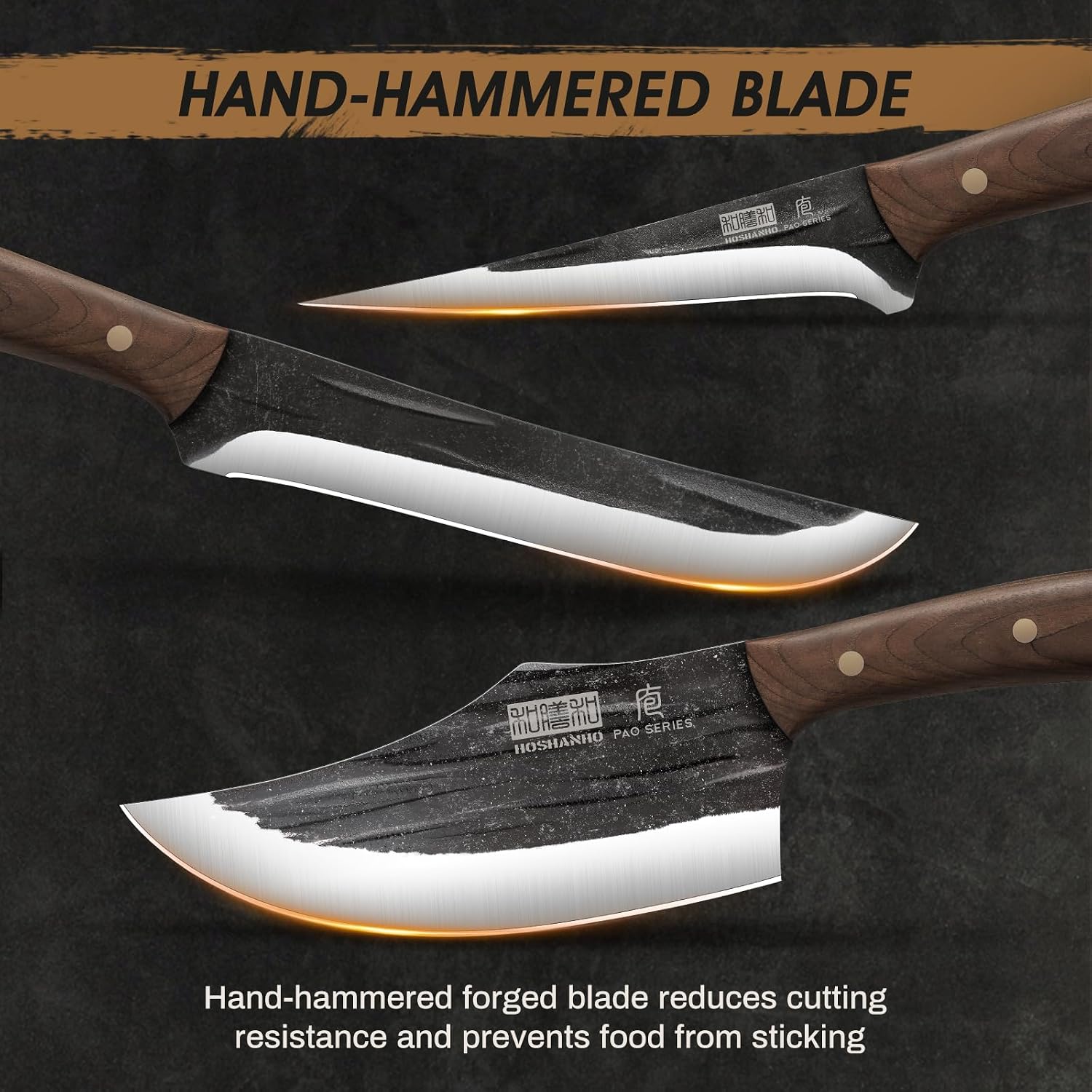 Detalle de HOSHANHO Butcher Knife Set, 8-Piece