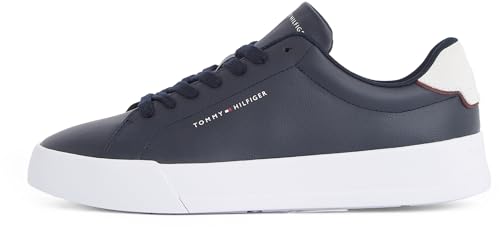 Detalle de Tommy Hilfiger Court Sneaker Mujer piel azul 44