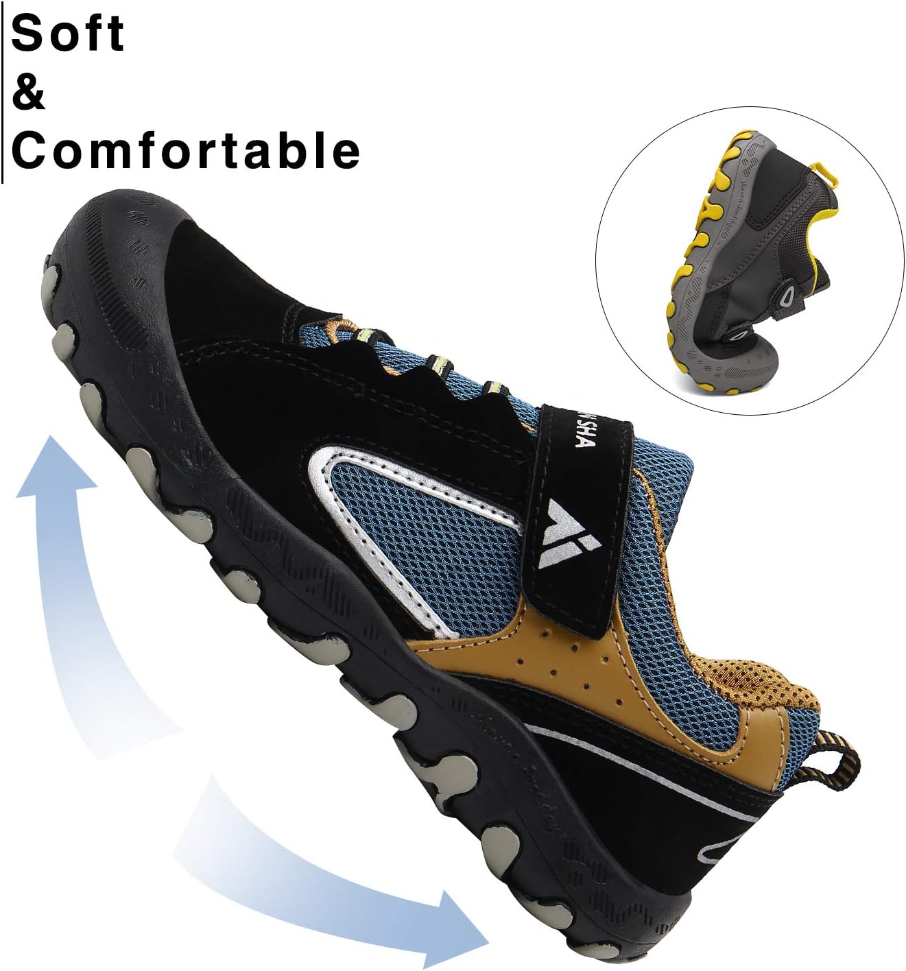 Thumbnail 3 de Mishansha Kids Hiking Boots for Toddlers & Little Kids — Water-Resistant, Non-Slip Outdoor Trekking Shoes