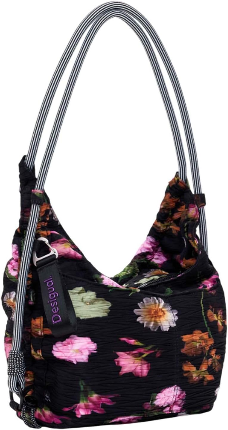 Thumbnail 1 de BAG_ORELIA PRINT ALMADA, 2000 BLACK, U – Vielseitige Alltagstasche aus recycelten Materialien