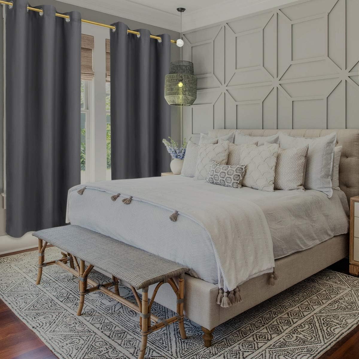 Detalle 2 de Diraysid Blackout Curtains, 42 x 84 Inches