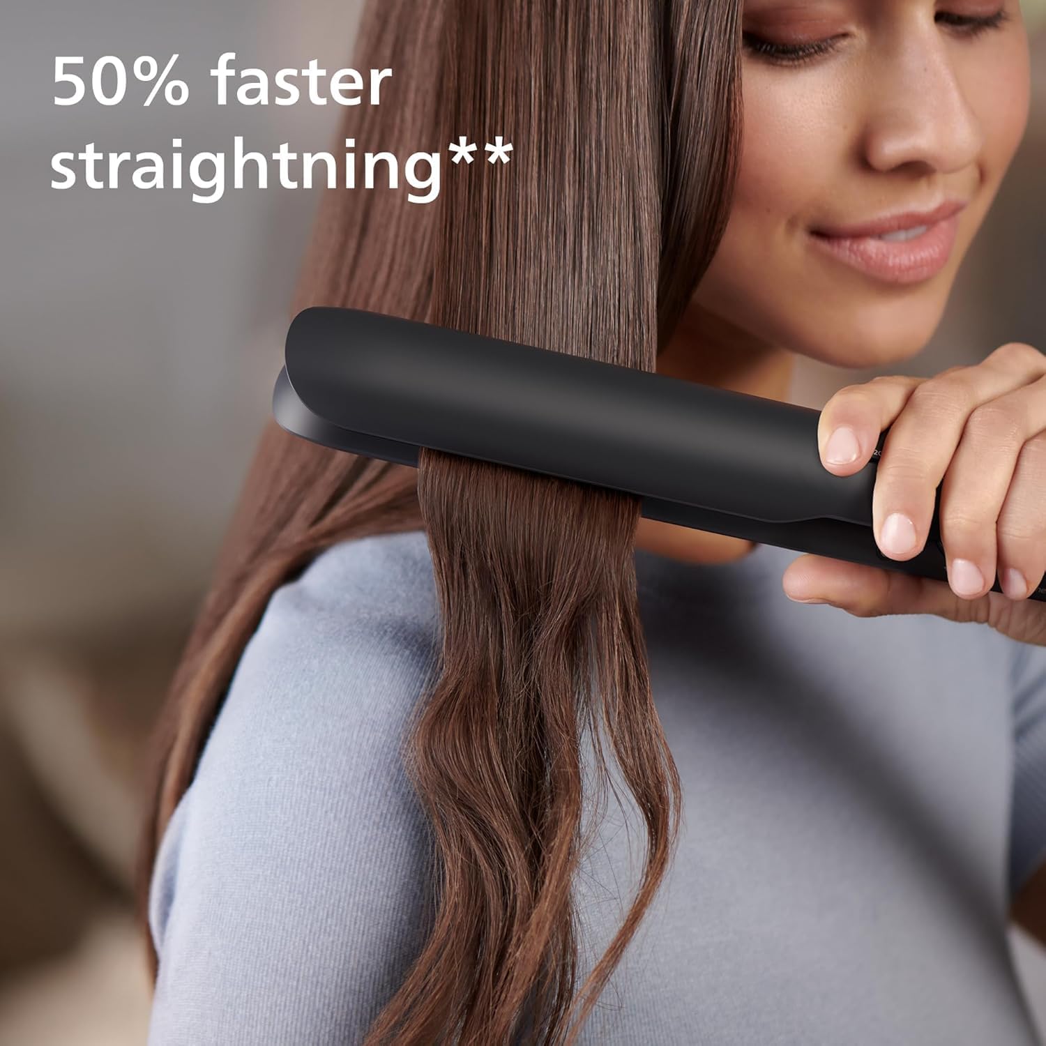 Detalle 2 de Philips BHS510/00 Piastra capelli Serie 5000 con termoprotzione, Nero 💇♀