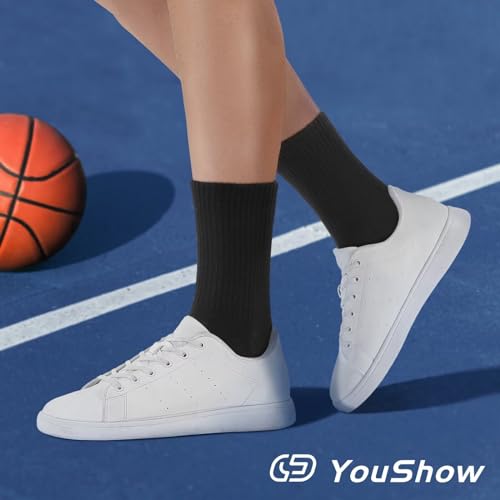Detalle de YouShow 6 Paia Calze Tennis Uomo/Donna Cotone Nero 43-46: comfort, supporto e durabilità