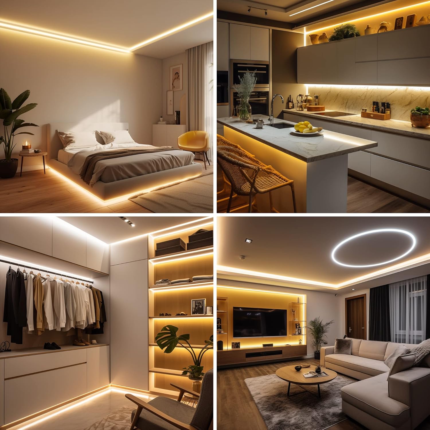 Thumbnail 5 de AXMOTUT COB LED Strip Light (Warm White 3000K) with RF Remote and UKCA Power Supply