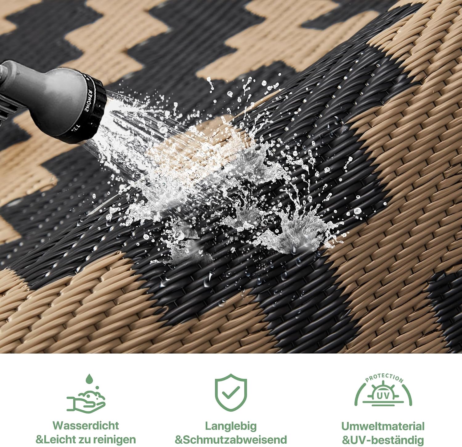 Detalle 2 de GENIMO Outdoor Teppich 9x12ft, wendbar