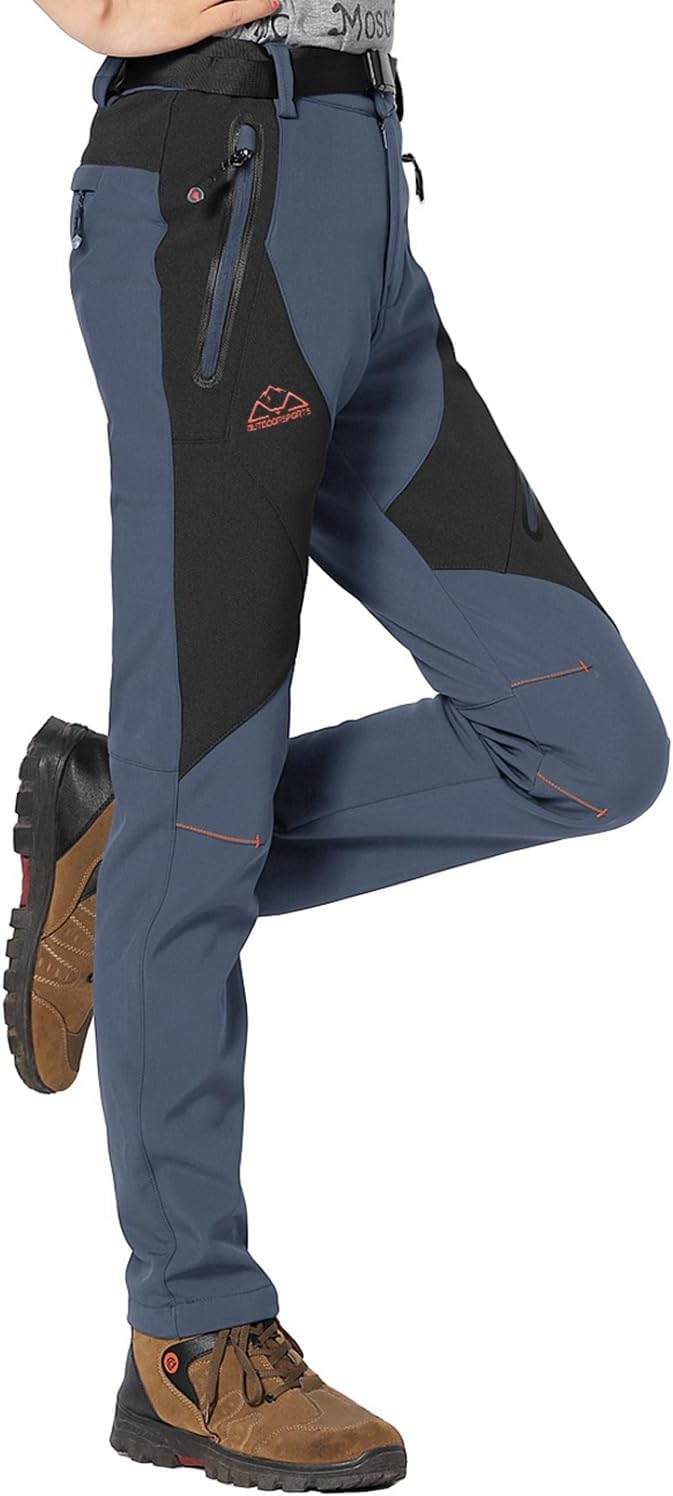 Detalle de Rdruko Women's Insulated Ski Pants, Waterproof, Windproof and Fleece-Lined