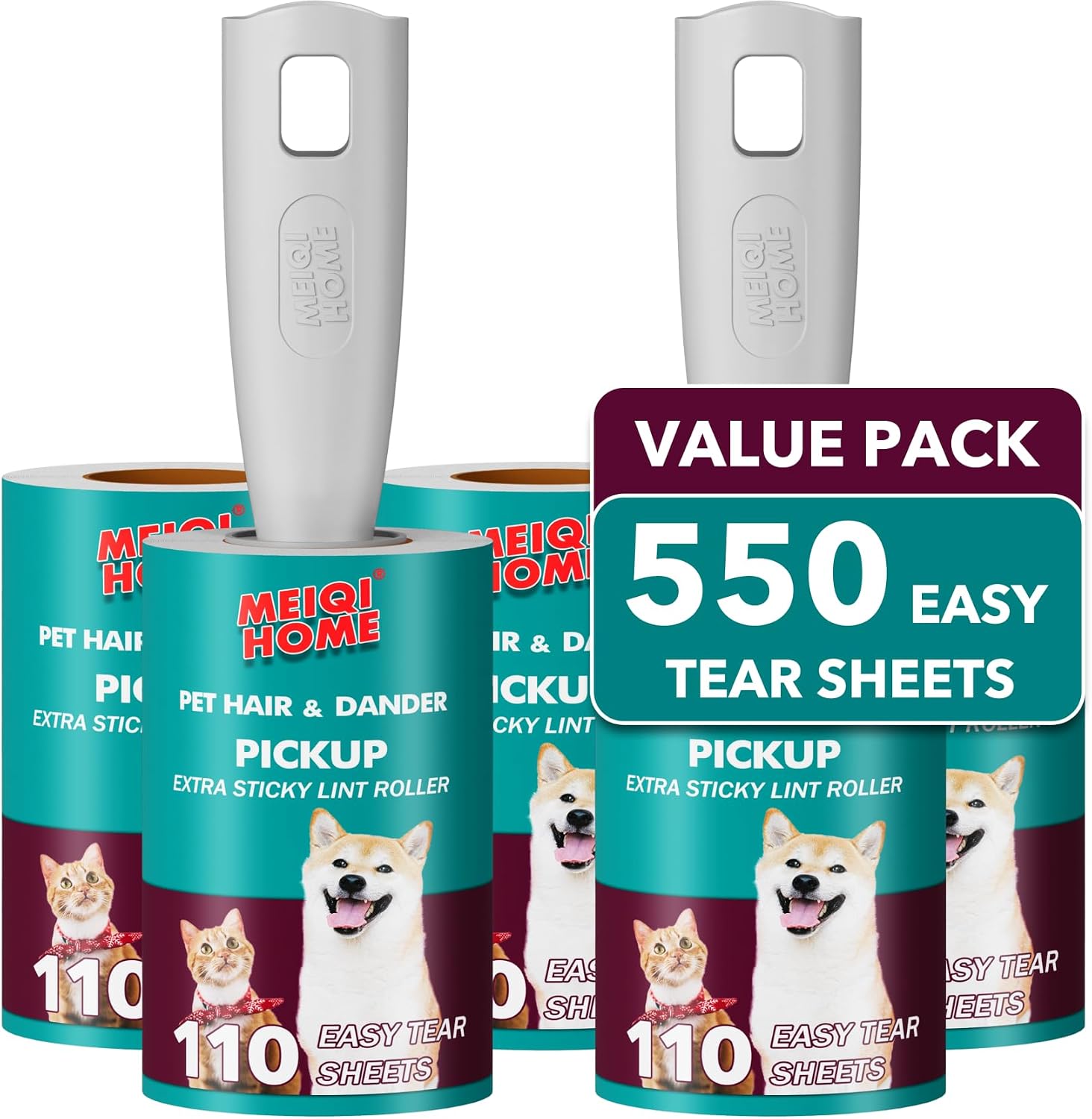 Detalle de Pet Hair Lint Rollers, 550 Sheets