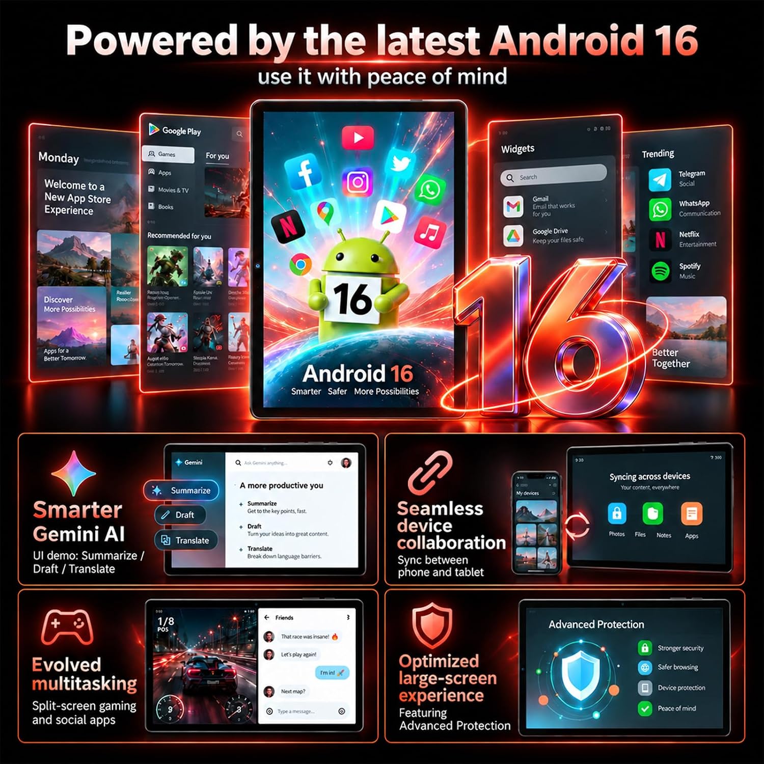 Detalle de Android Tablet, 10-Inch Display