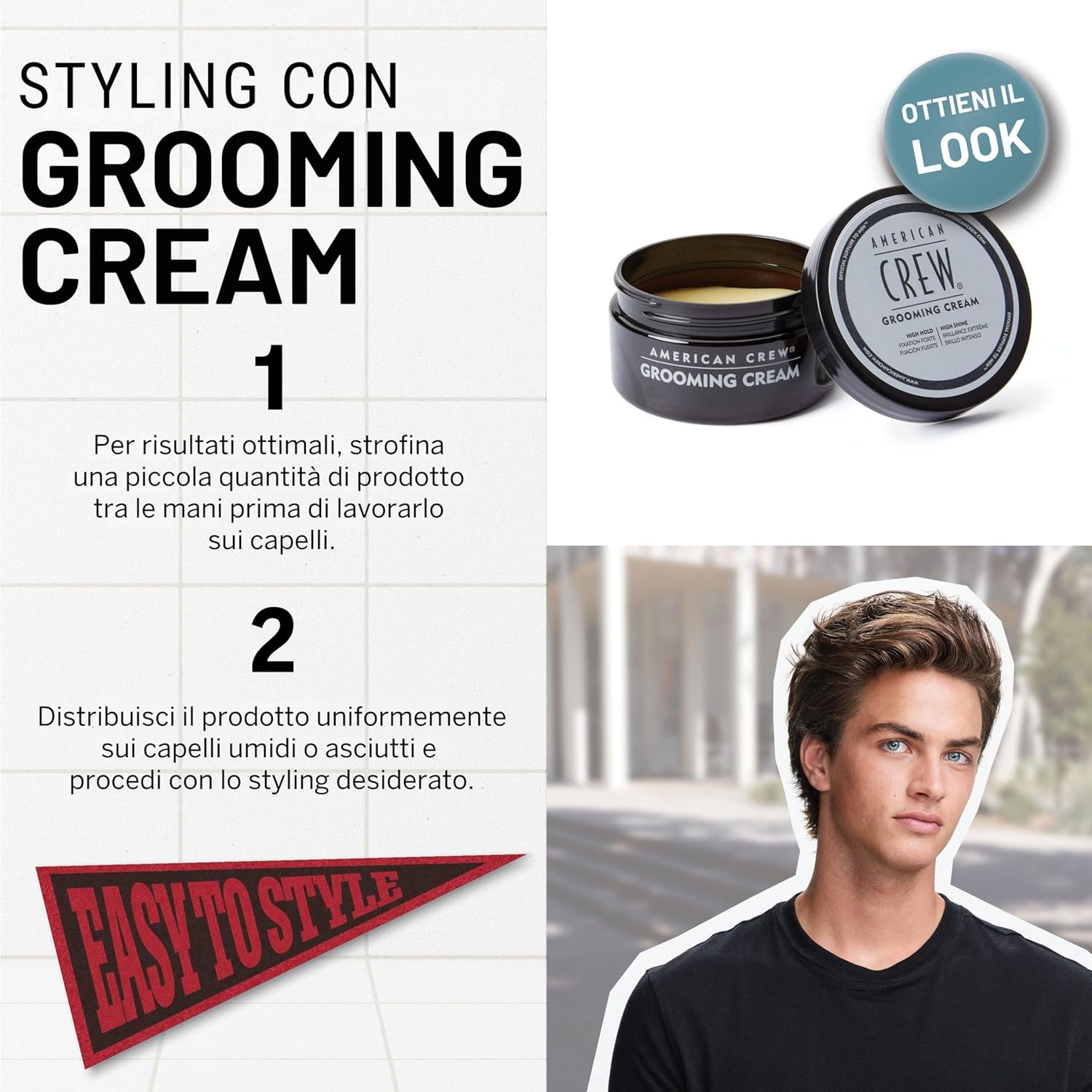 Thumbnail 3 de American Crew Grooming Cream 85g