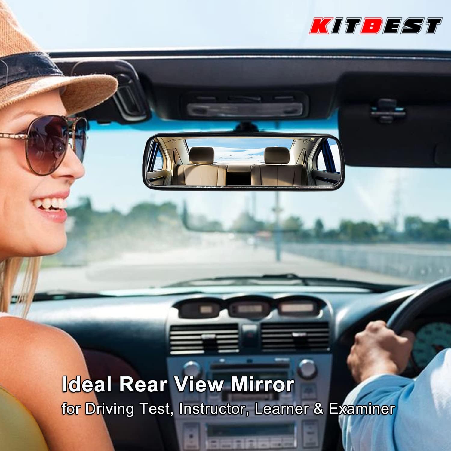 Thumbnail 1 de Kitbest Rear View Mirror for Driving Test 200mm