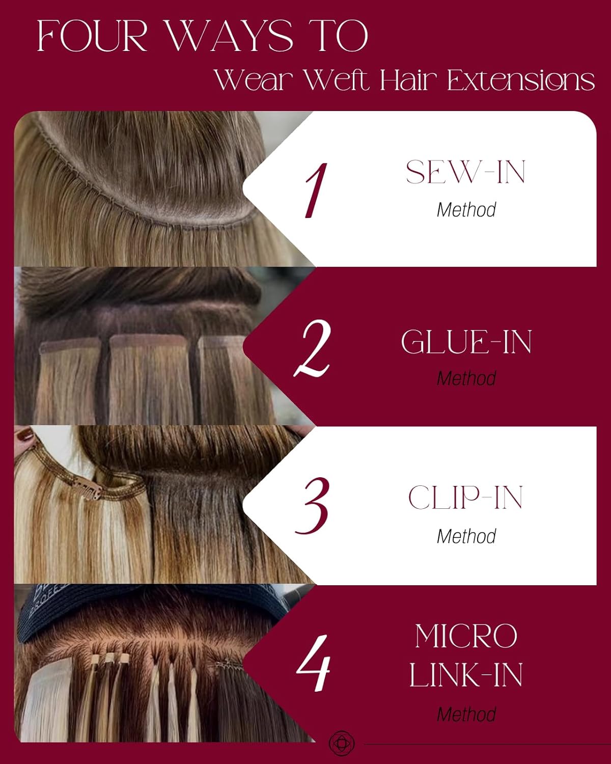 Detalle de Moresoo 24 inch 100g Remy Human Hair Sew-In Weft Blonde Highlight (Medium Brown Blend)