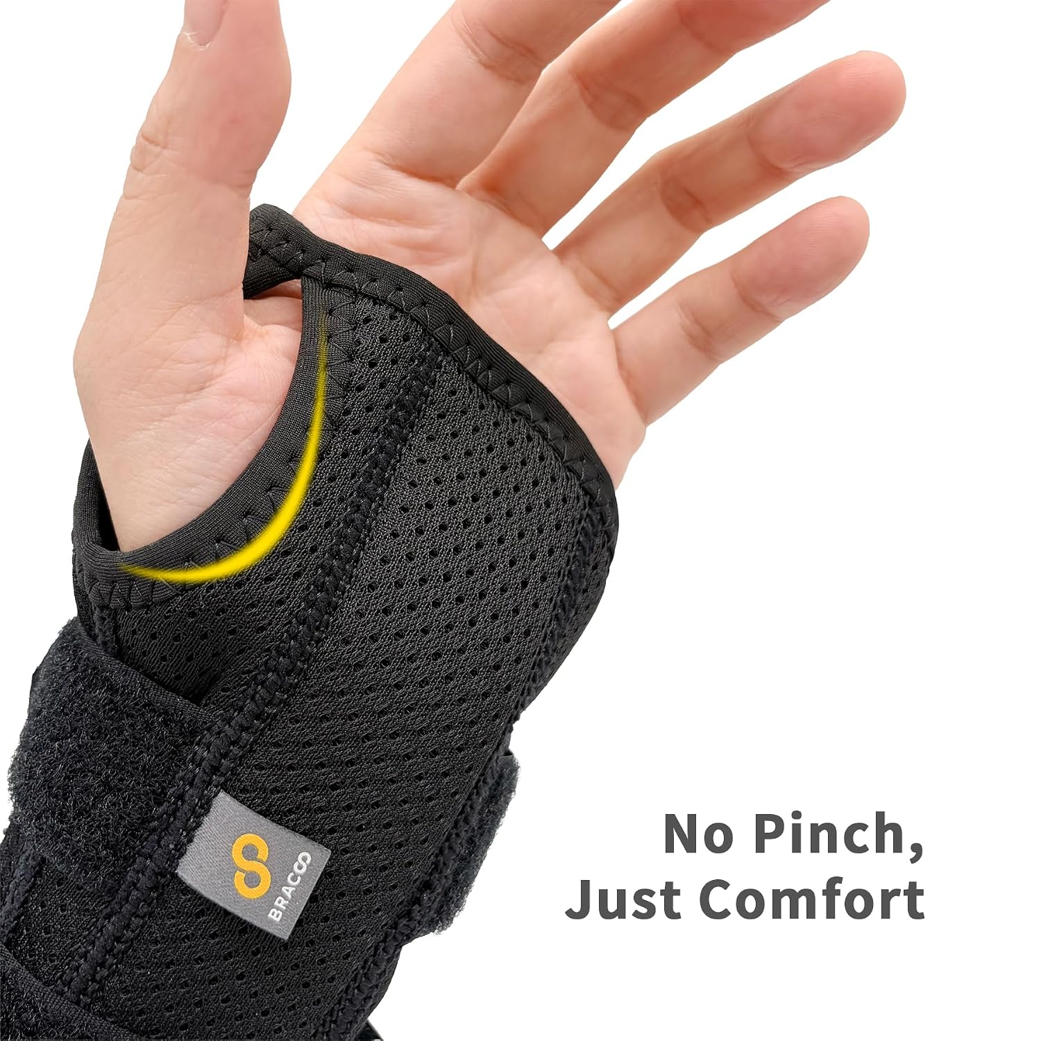 Thumbnail 3 de BRACOO WB31 Adjustable Carpal Tunnel Wrist Support Splint (Right & Left) for Night Relief & Day Support