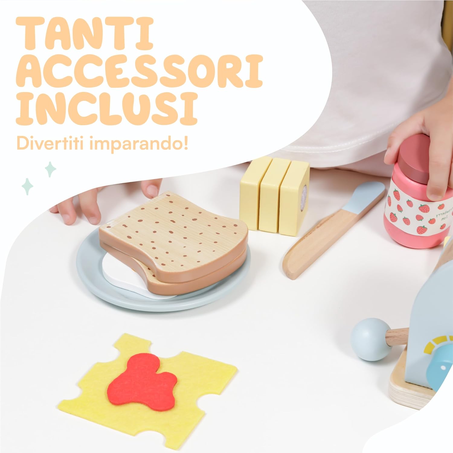 Thumbnail 2 de Baroni Giochi Montessori toast 10 accessori