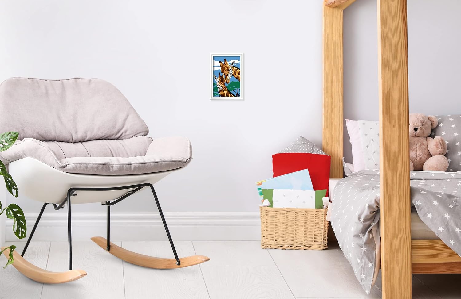 Detalle 2 de Ravensburger CreArt Giraffa: dipingere con i numeri per bambini 7+ (kit con tavole, cornice, pennello e colori)