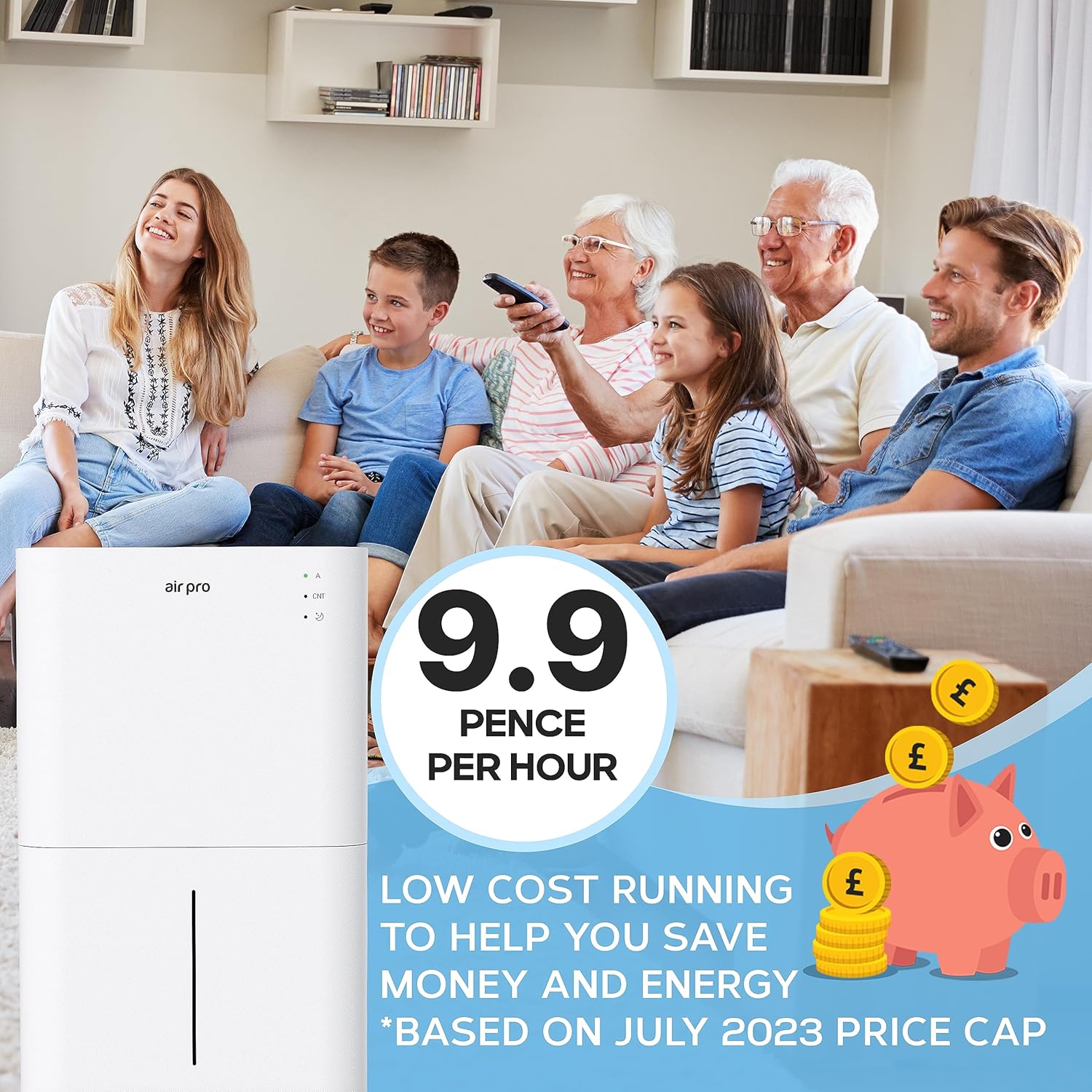 Thumbnail 6 de Air Pro 20L/Day Digital Dehumidifier with WiFi App (4L tank, sleep mode, 24H timer)