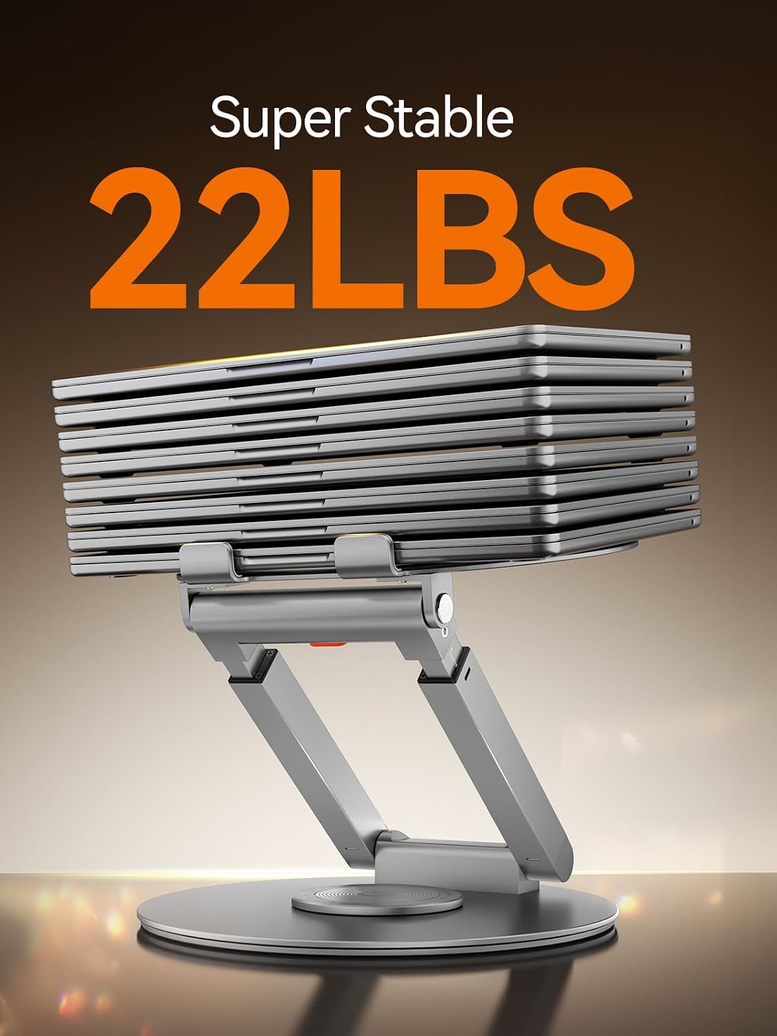 Detalle de Anifrim LS07B Telescopic Laptop Stand, 360° Rotation, Adjustable Height