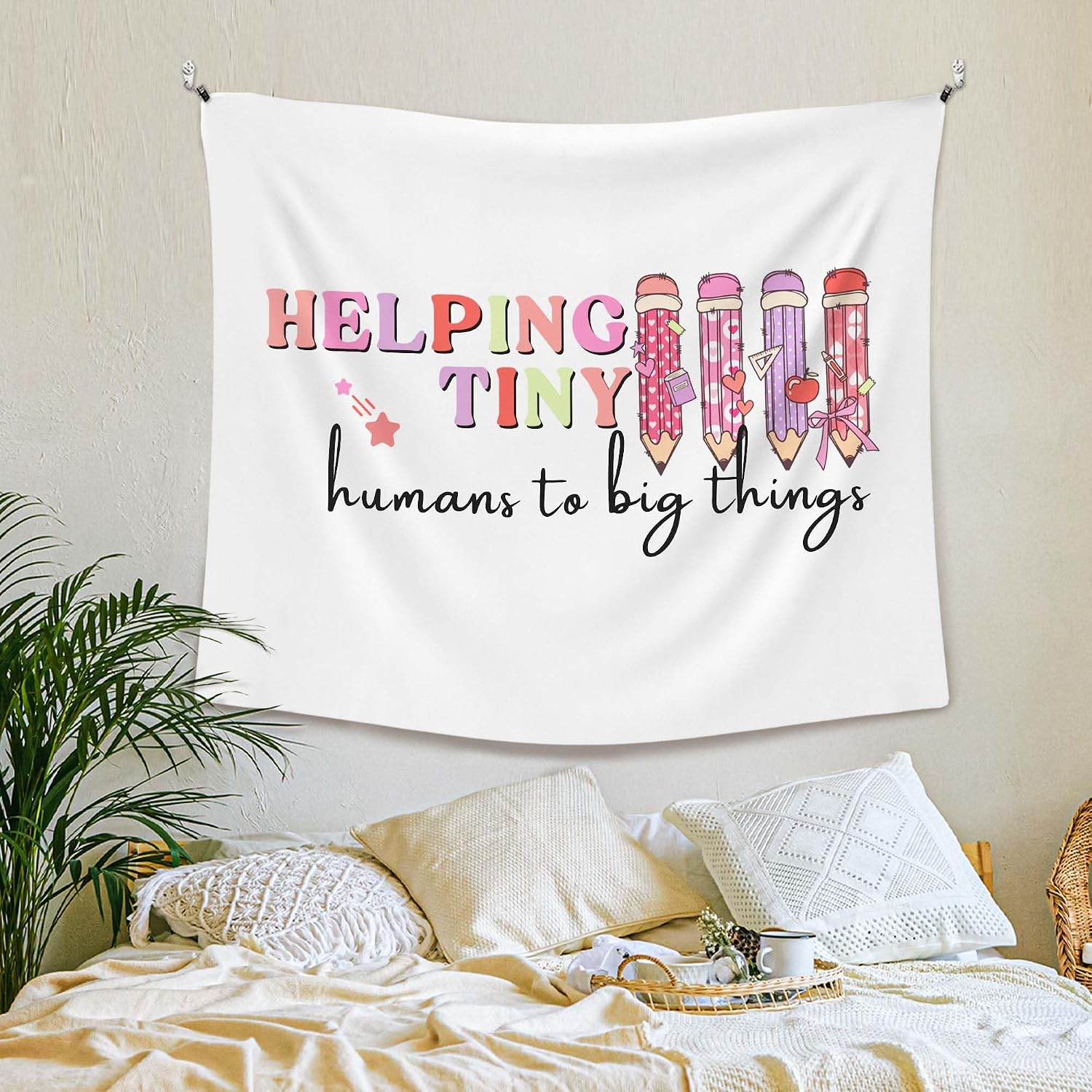 Thumbnail 2 de XLDLIOO Teacher Classroom Tapestry, 50 x 60 in Polyester Wall Hanging