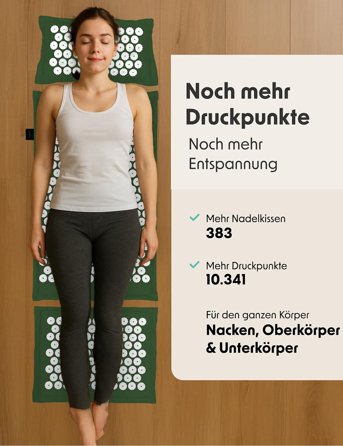 Thumbnail 3 de LifeGoods ECO Akupressurmatte mit Kissen – Akupunktur- bzw. Akupressur-Matte für Rücken & Nacken
