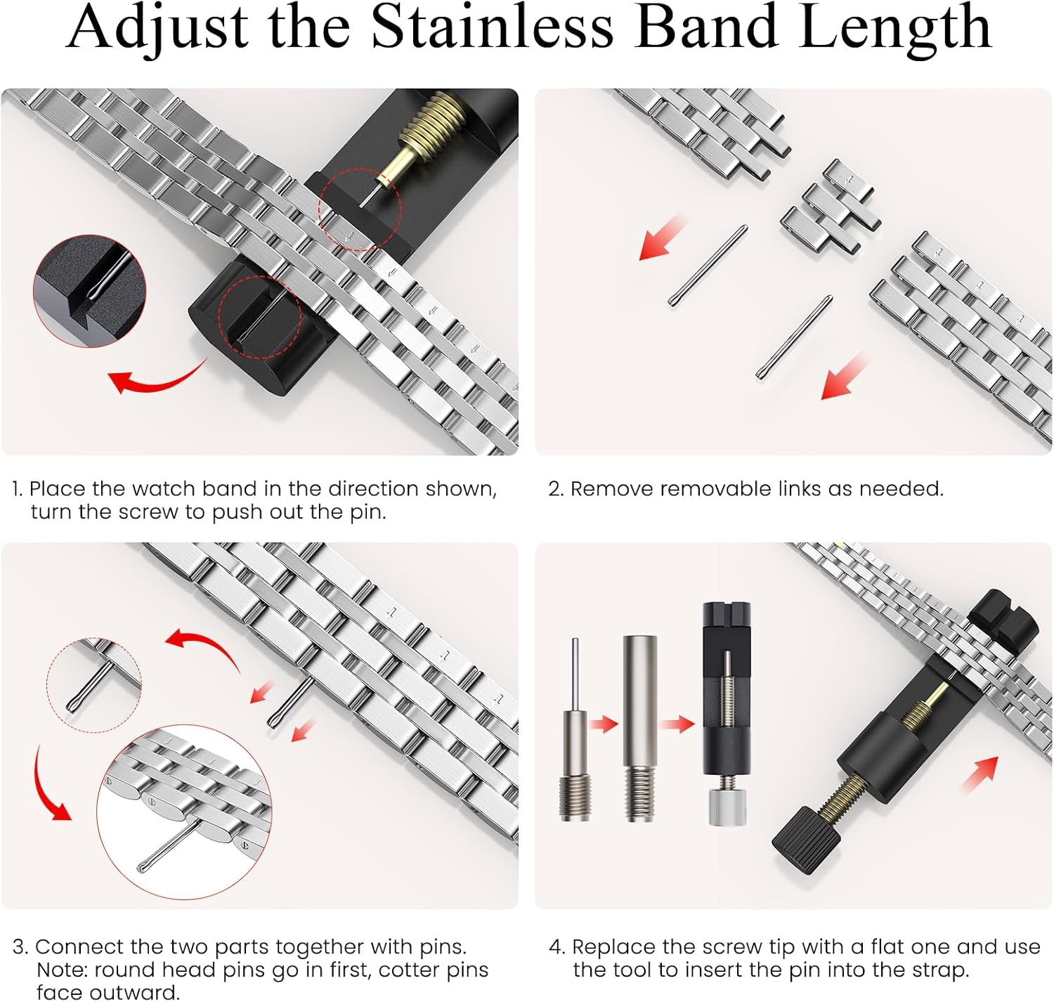 Thumbnail 3 de GEARYOU Slim Stainless Steel Strap 40mm