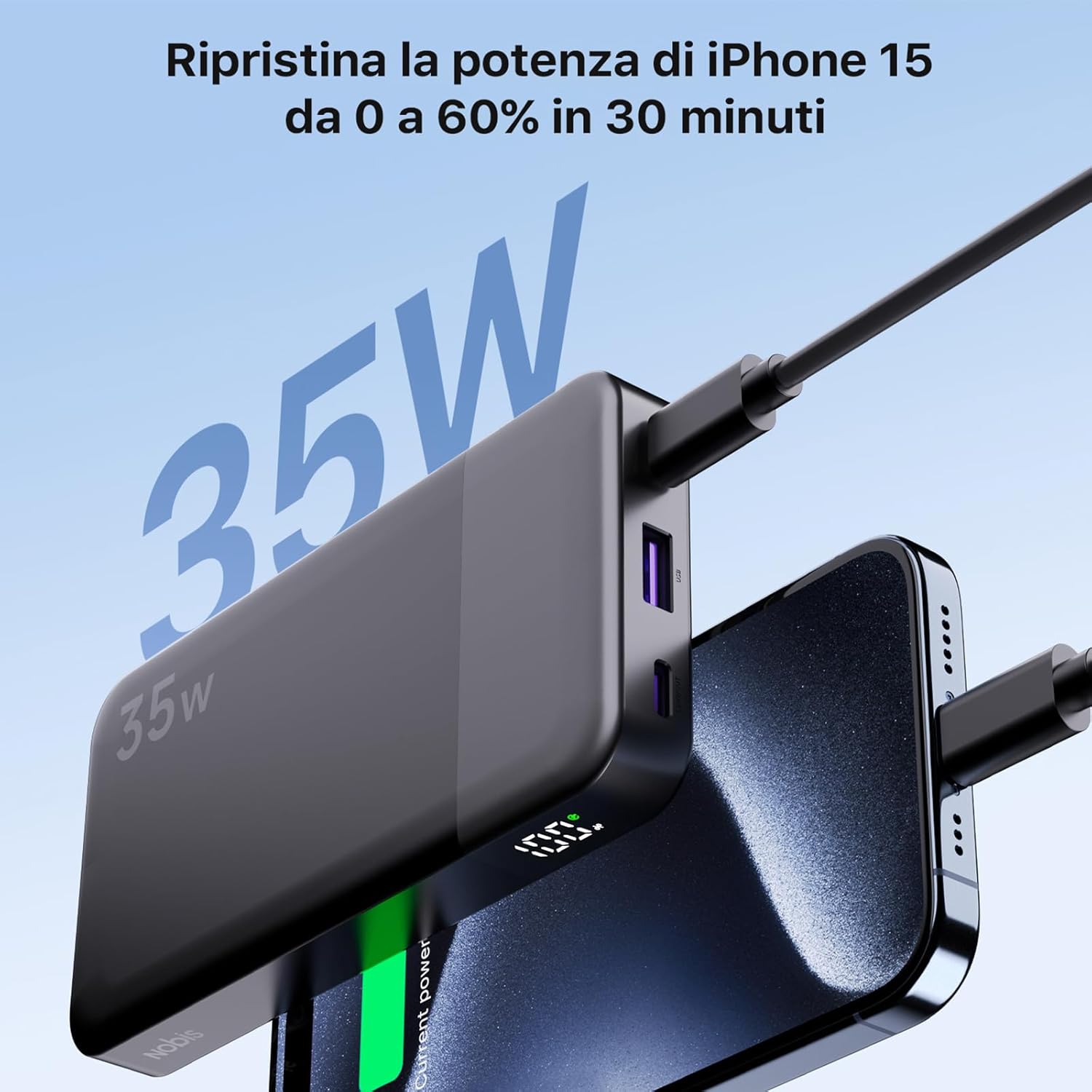 Thumbnail 1 de NOBIS Power Bank 10000mAh 35W