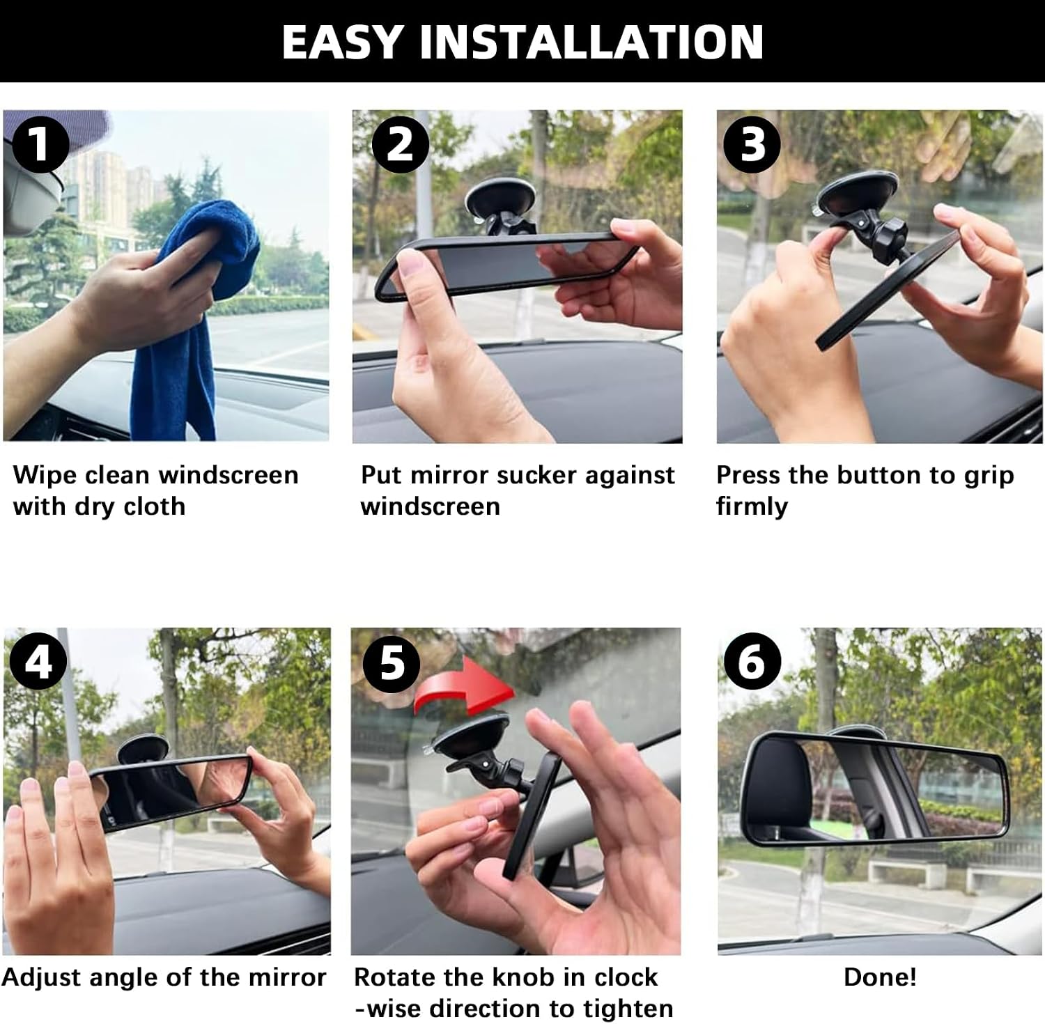 Thumbnail 4 de Universal Anti-Glare Learner Coach Mirror 200×60mm