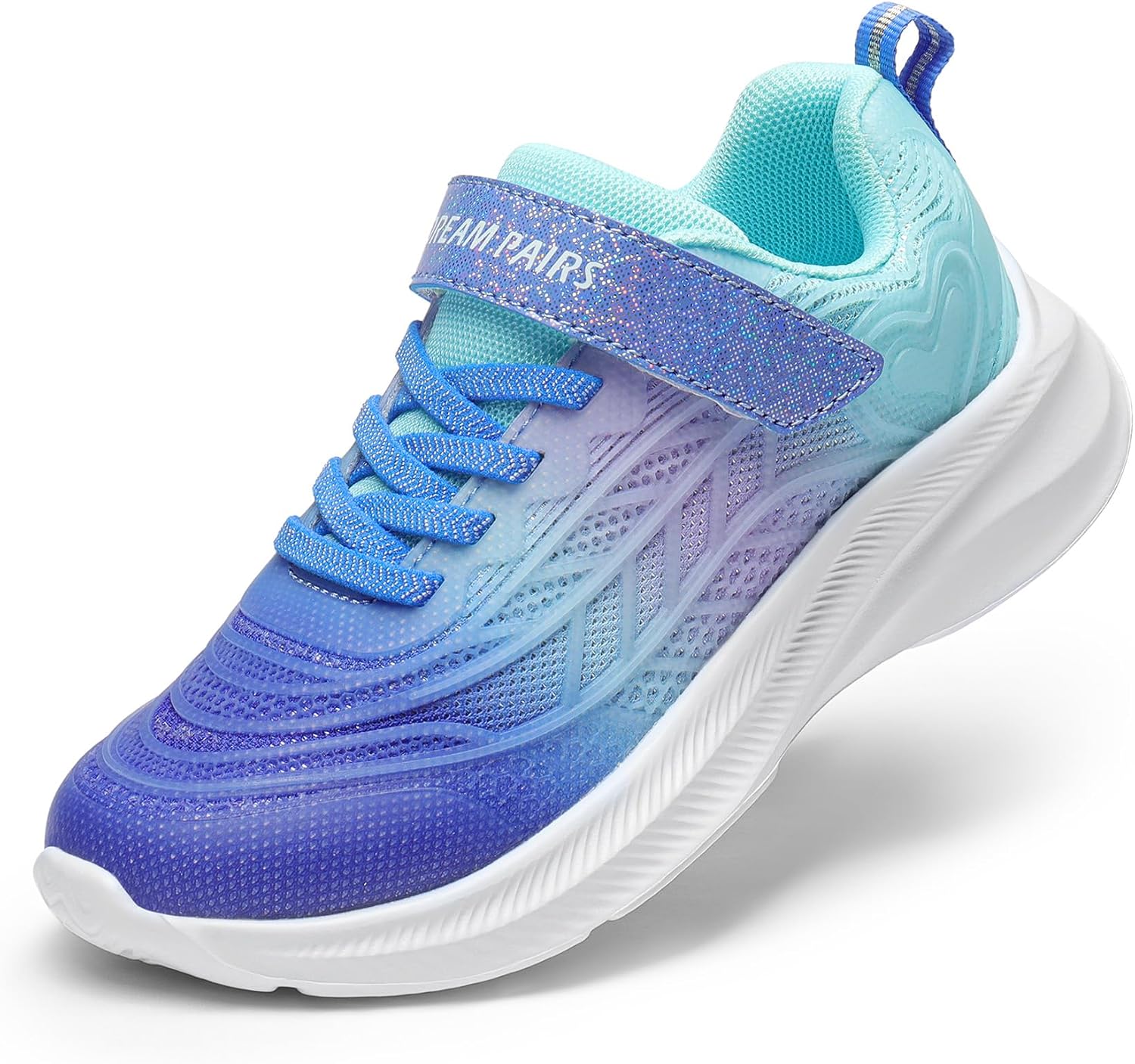 Detalle de DREAM PAIRS Girls Kids Tennis Sparkle Ease Lightweight Sneakers