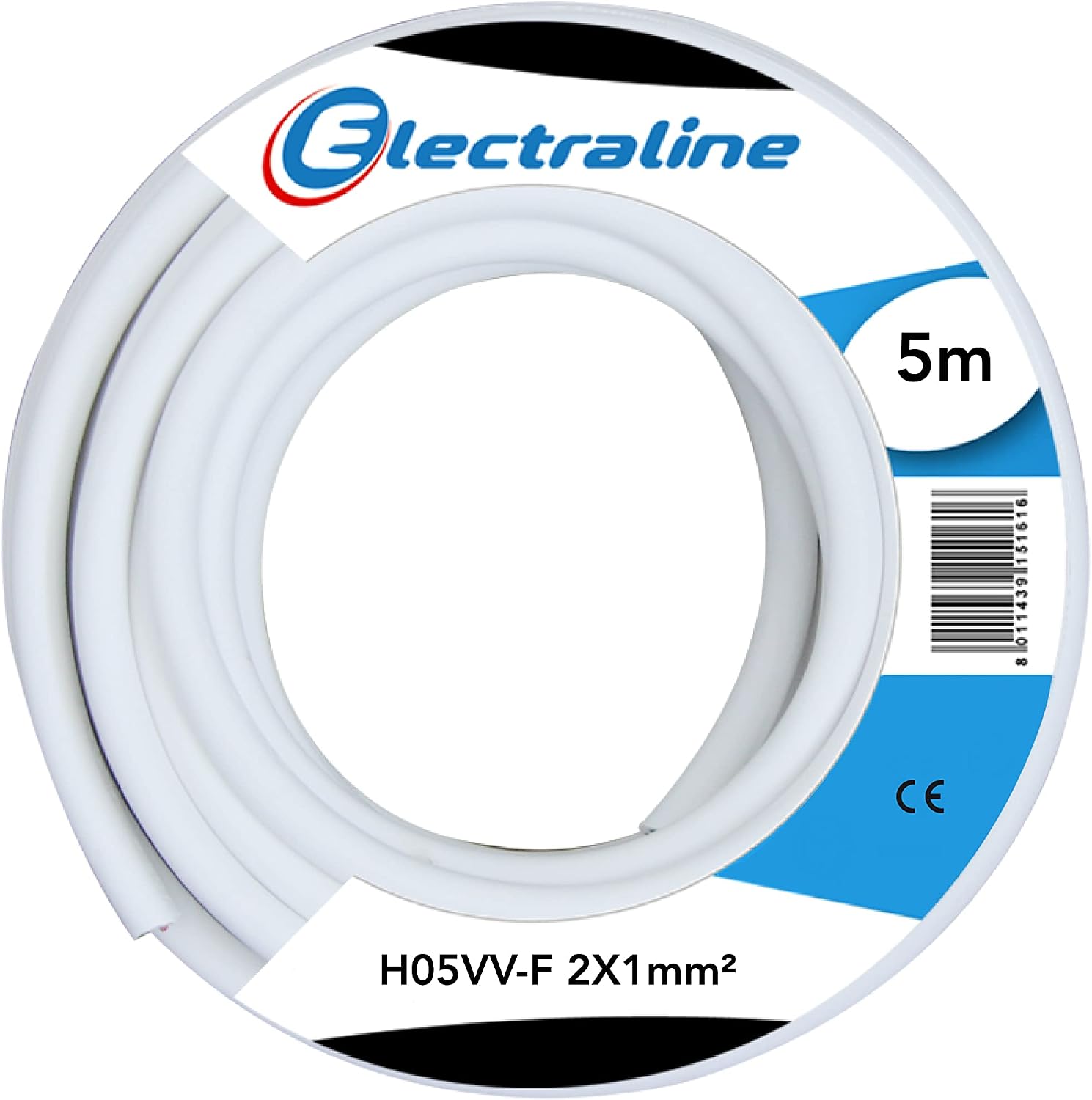 Thumbnail 5 de Electraline 11421 Cavo Prolunghe 10 m 2x1 Bianco