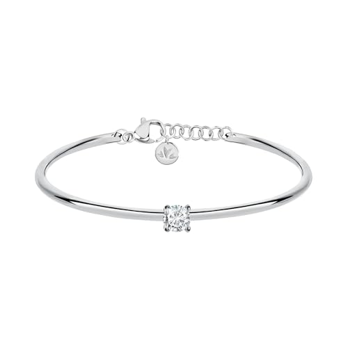 Detalle de MORELLATO Bracciale Donna Collezione Cerchi SAKM63 in Acciaio Inossidabile con Pietra