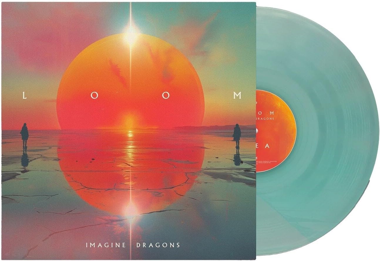 Detalle de Imagine Dragons LOOM vinyl album, double LP with 9 tracks