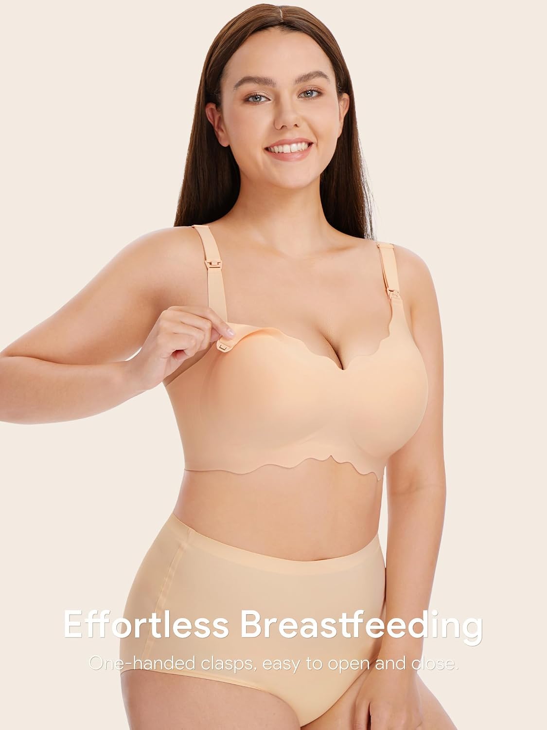 Detalle 2 de Angelhood Nursing Bras for Breastfeeding Ultra Comfort Seamless Maternity Bra Pack Wireless