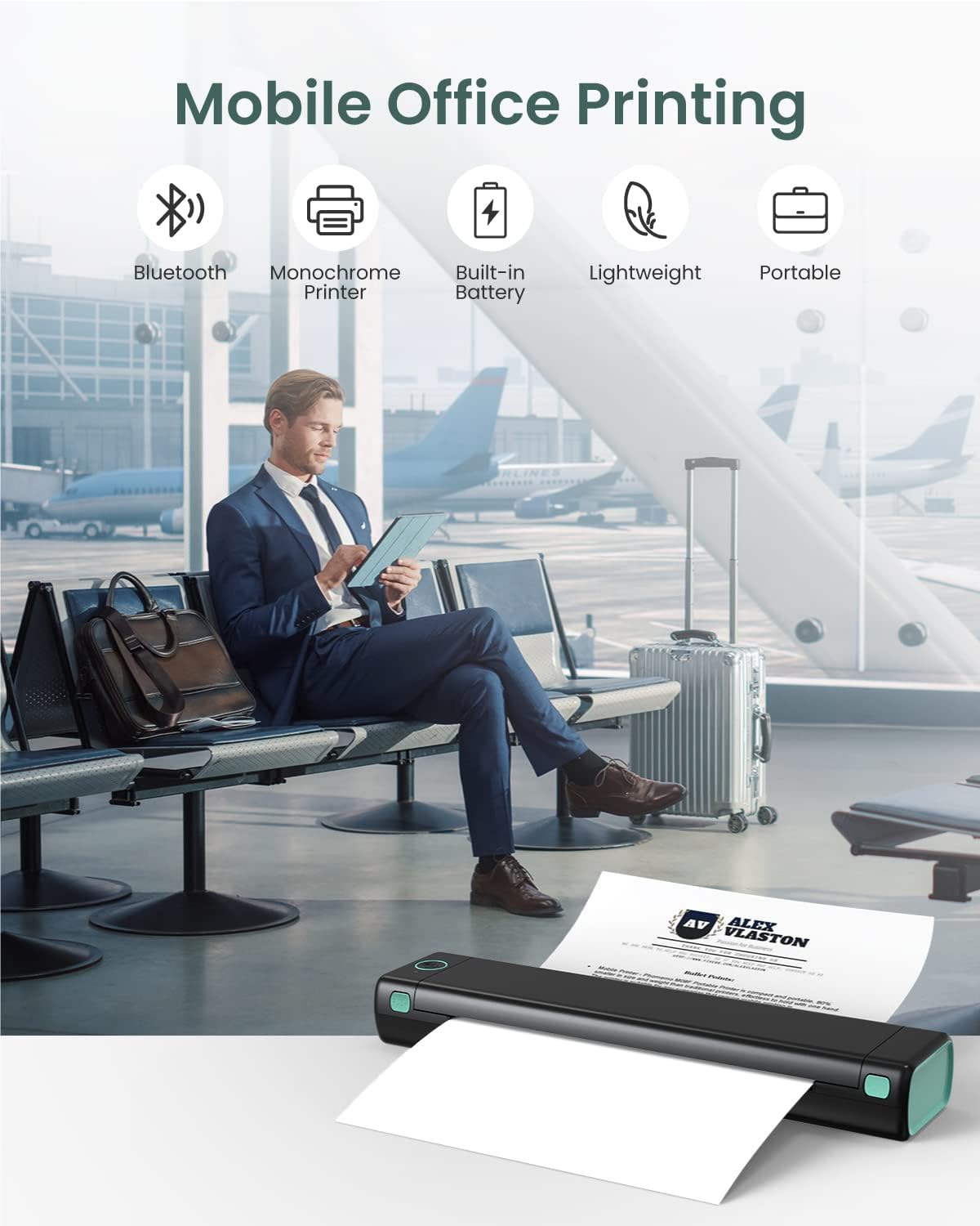 Thumbnail 3 de Phomemo M08F Thermodrucker A4 Bluetooth
