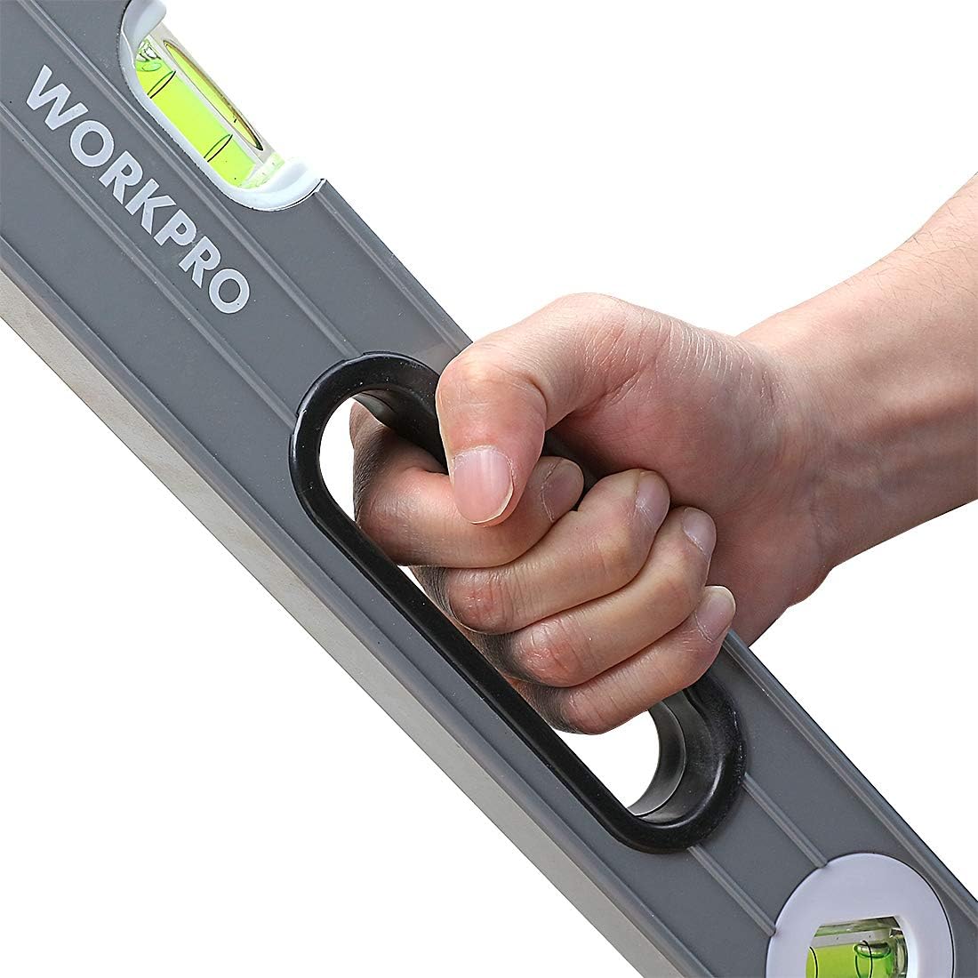 Detalle de WORKPRO zestaw 3 poziomic: magnetyczna torpedowa 23 cm oraz 40 i 60 cm