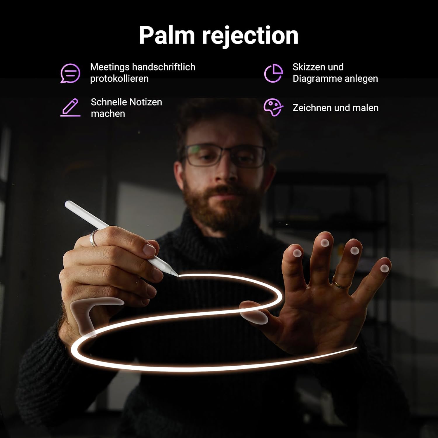 Thumbnail 4 de UGREEN Stift für iPad 2. Generation – magnetisch, kabellos laden und Neigungserkennung